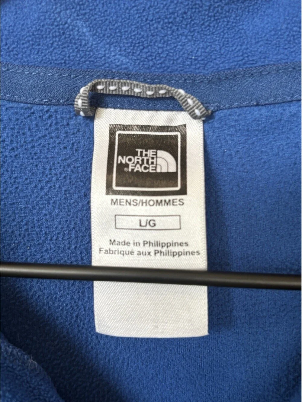 The North Face Men's Blue Fleece 1/4 Zip Mock Neck Pullover Sweatshirt L